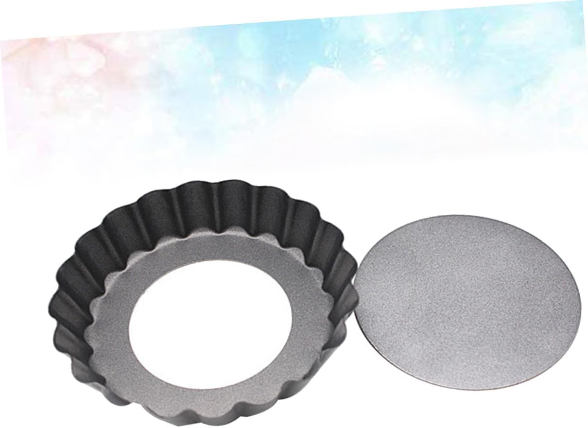 Carbon Steel Round Cake Mold Non-stick Handmade Simple Fondant Cookie Pan for Home and Store Baking Desserts Cupcakes