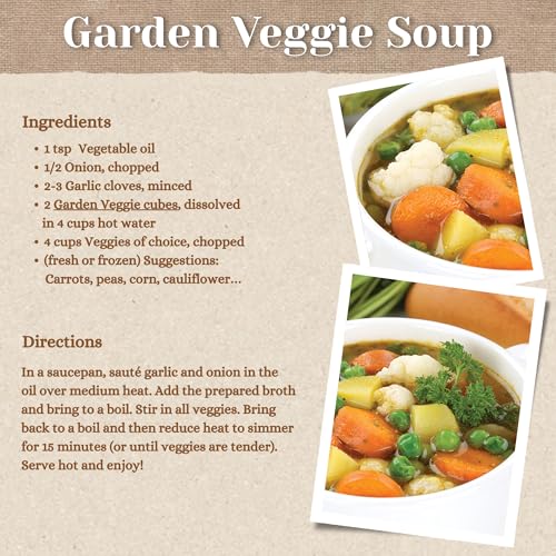 Edward & Sons 015492-2 Edward & Son'S Garden Veggie Bouillon Cubes- Organic Vegetable Bouillon, Vegan Broth Cubes, Stock Cubes thumb #4