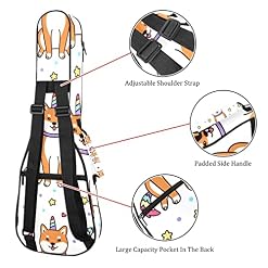 Housse pour ukulélé Shiba Inu Motif licorne et étoiles 10 mm Rembourrage épais 53,3 cm Sac de transport pour ukulélé… - Les Beatles, Paul McCartney, John Lennon, RIngo Starr, George Harrison Housse pour ukulélé Shiba Inu Motif licorne et étoiles 10 mm Rembourrage épais 53,3 cm Sac de transport pour ukulélé… – Image 3