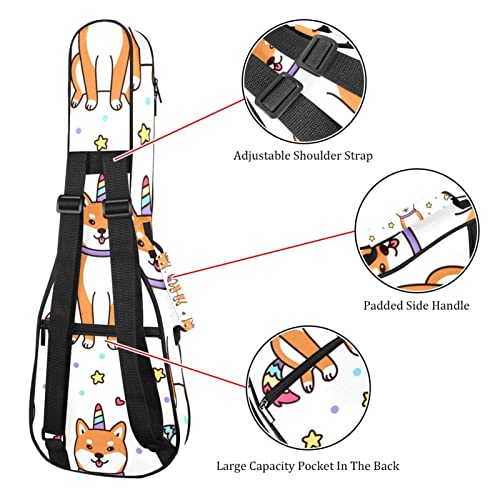 Housse pour ukulélé Shiba Inu Motif licorne et étoiles 10 mm Rembourrage épais 53,3 cm Sac de transport pour ukulélé… - Les Beatles, Paul McCartney, John Lennon, RIngo Starr, George Harrison Housse pour ukulélé Shiba Inu Motif licorne et étoiles 10 mm Rembourrage épais 53,3 cm Sac de transport pour ukulélé… – Image 4