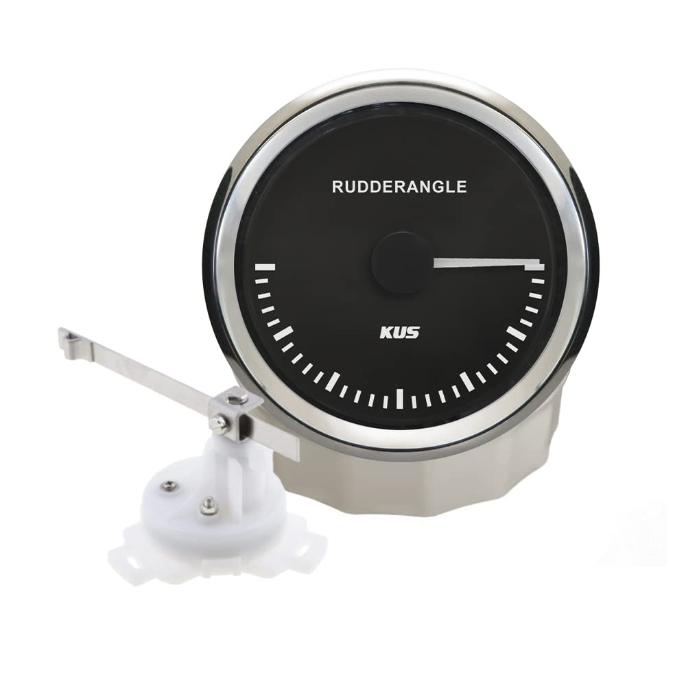 KUS Guaranteed Rudder Angle Indicator Gauge with Rudder Sensor 85mm (3 ...