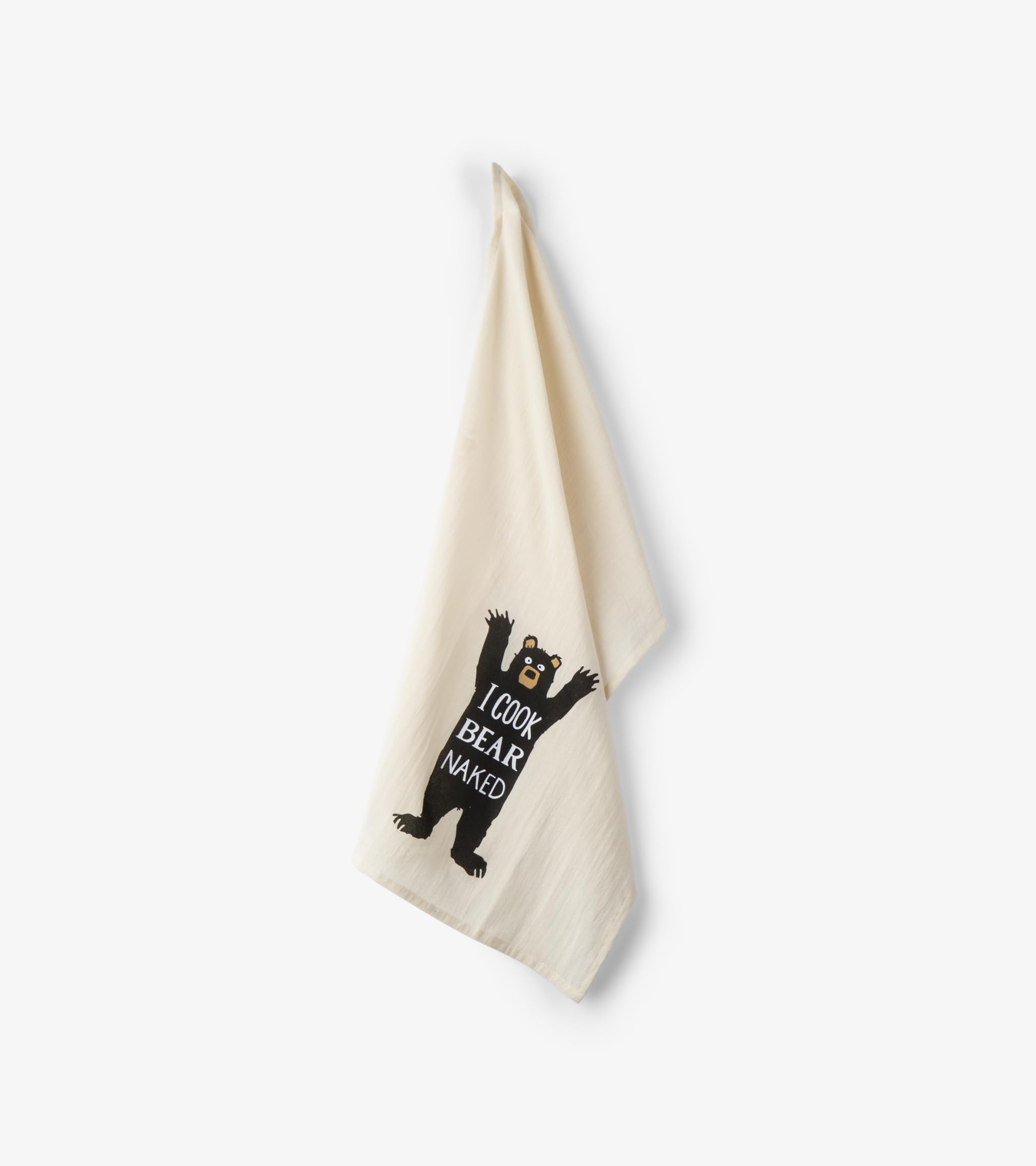 Little Blue House Kitchen Hand/Dish Towels, I Cook Bear Naked, One Size, 21" * 32" - Image 2