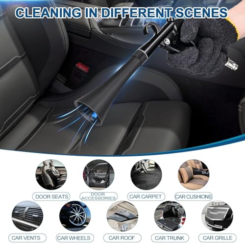 PARAROSE Car Cleaning Gun Detailing Interior Dryer Air Blow Gun, High Pressure Blower Gun, Car Detailing Kit Interior Cleaner, Car Detailing Tools for Car Quickly Blasts Dirt and Dust Works with Air - Image 6