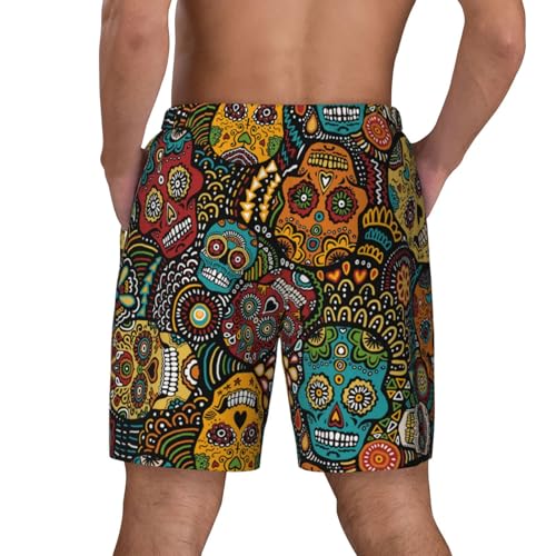 Ropa de playa para hombre Sugar Skulls ideal para vacaciones de verano 4
