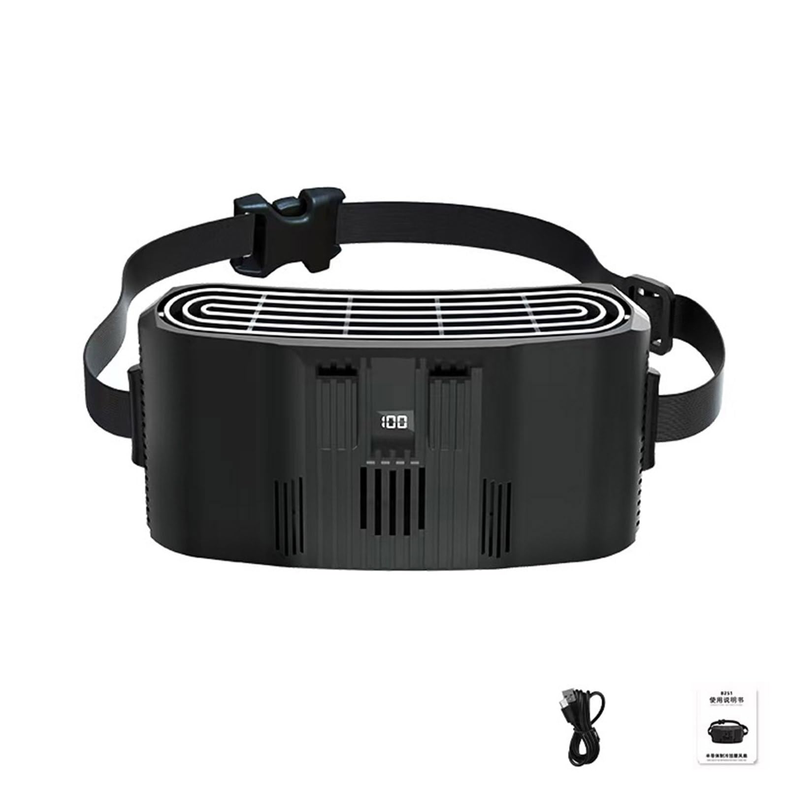 Ventilateur de taille portable léger pour le camping et la pêche en plein air