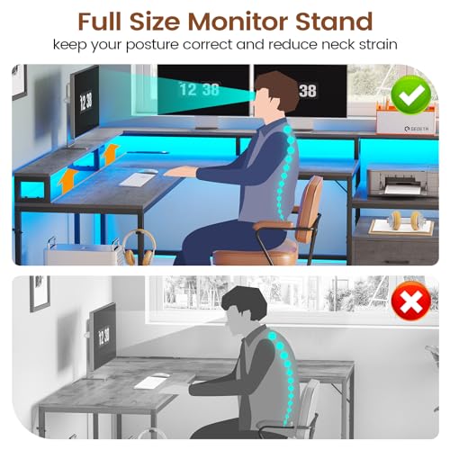 Sedeta L Shaped Office Desk thumb #6