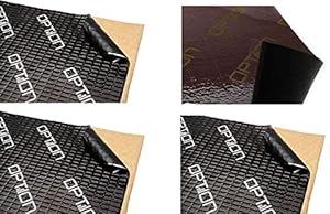 DÄMM-PREMIUM Dämmungspaket fürs Auto - OPTION Dämmpaket 3x Alubutyl Dämmmatten 75cm x 50cm und 1x Polyurethan Schaum Matte 70cm x 50cm selbstklebend