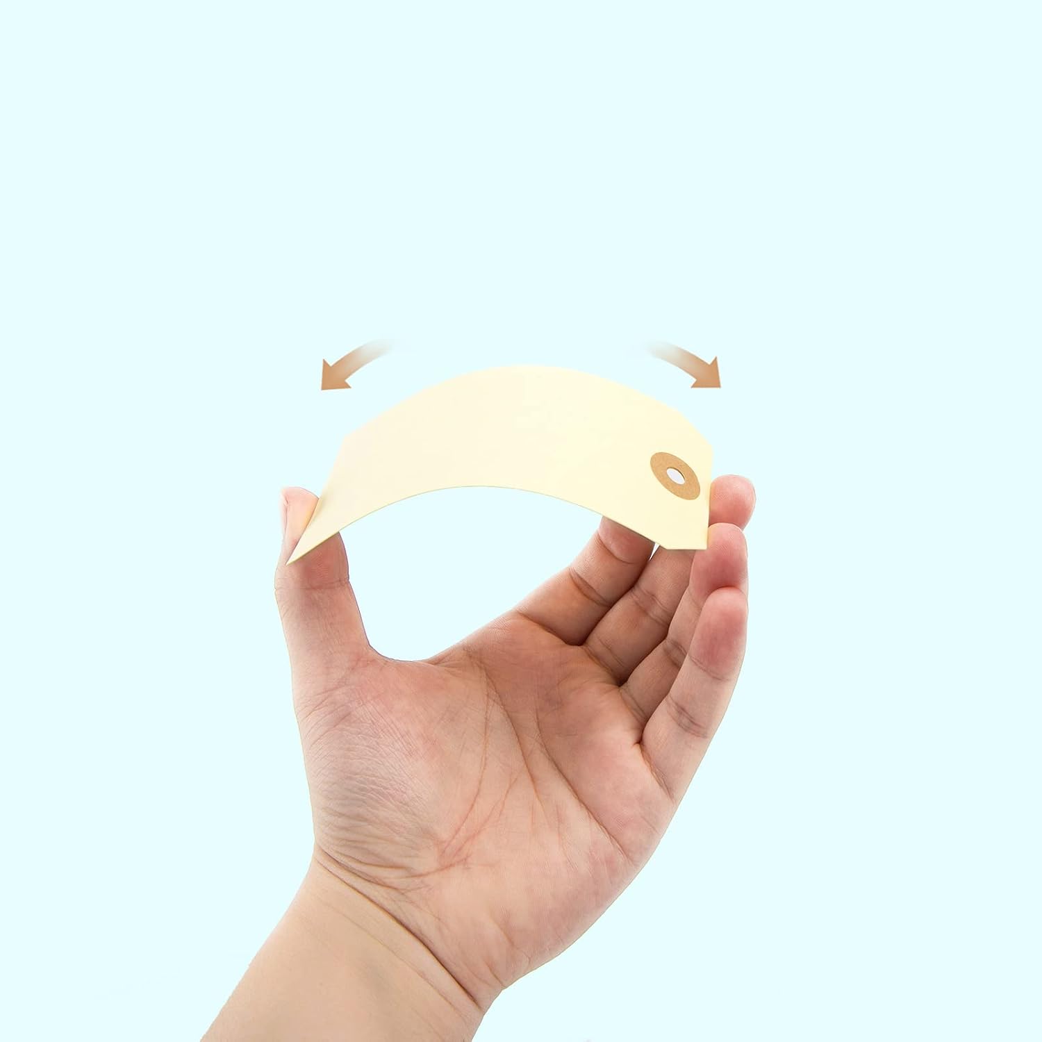 SallyFashion Blank Shipping Tags, 120 PCS 4 3/4 x 2 3/8 inches Manila Hang Tags with Wire Label Tags : Office Products