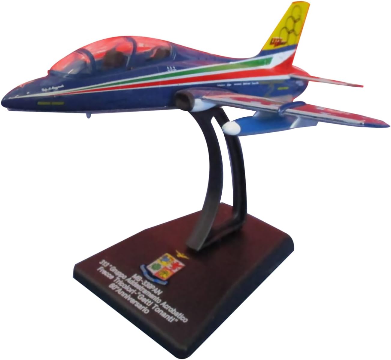 Alloy MB-339 PAN Jet Model Aircraft Model 1:100 Model Simulation Science Exhibition Model Toy US