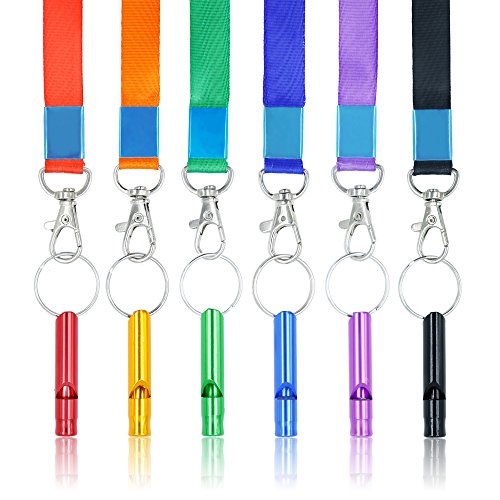 12-Pieces20-Pieces21-Pieces36-Pieces-Hiking-Camping-Aluminum-Emergency-Whistles-Survival-Whistle-with-Lanyards