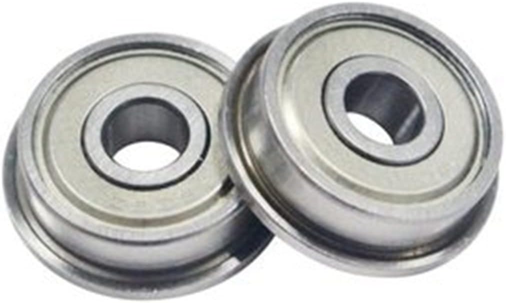 10pcs F682 F683 F684 F685 F686 F687 F688 F689 ZZ Flange Ball Bearing Thin Wall Metal Shielded Flanged(F686zz-6x13x5)