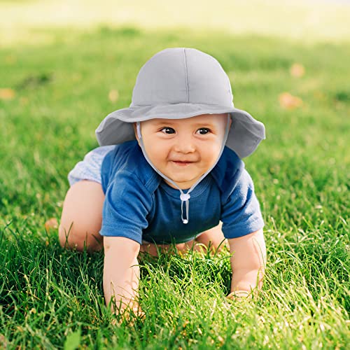 Simplikids Sun Hat Baby Boy Bucket Hat Beach Water Sun Hat For Toddler Boy Toddler Sun Hat Upf 50+ Uv Sun Protection Wide Brim Sun Hat Grey 12-24 Months #TOP2