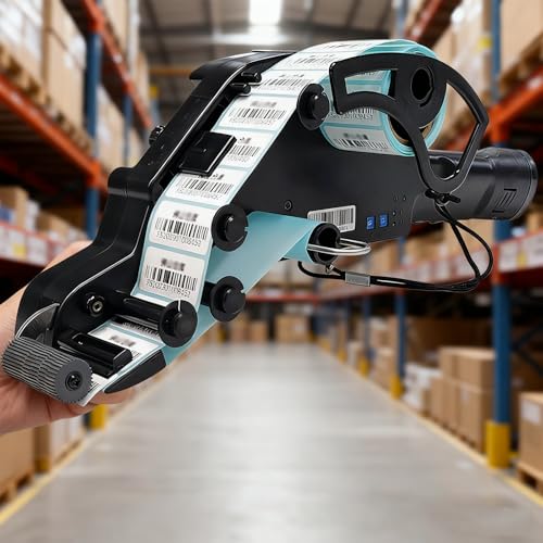 Dispensador automático de etiquetas portátil para rollos de 15-40 mm