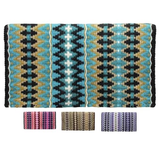 Tahoe Tack 34" x 38" Reya New Zealand Wool Western Show Saddle Blanket Pad