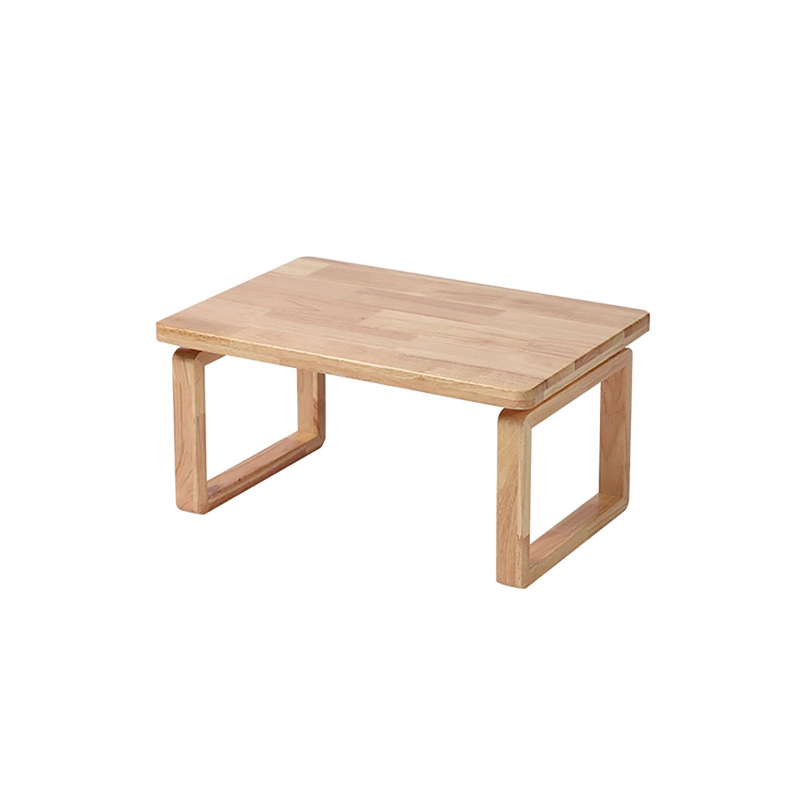 Table basse pliable bois massif pour s'asseoir au sol avec confort