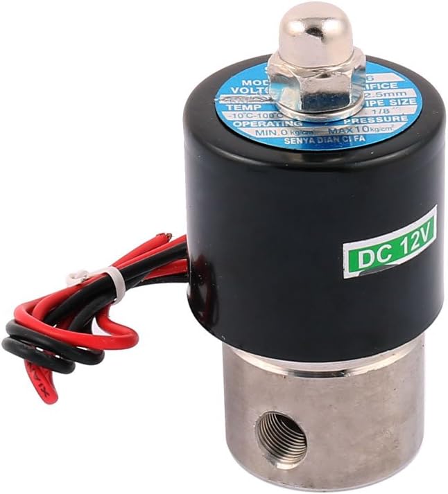 DC 24V 2W025-08B 1/8 インチネジ 2 ウェイ N/C ステンレス鋼空気圧水電磁弁 (DC 24V 2W025-0