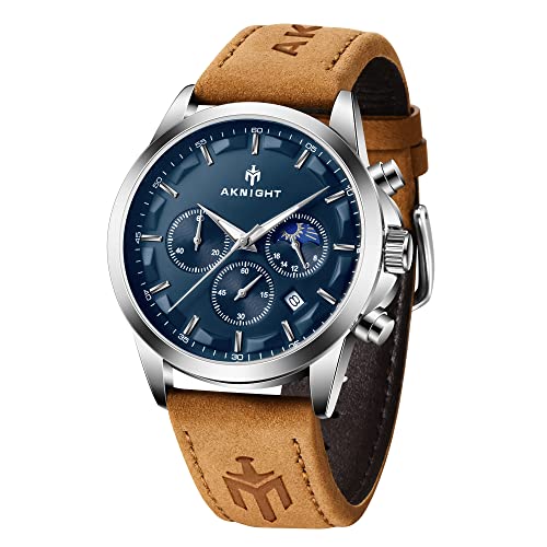 Image of BENYAR Men's Watch Quartz Movement Watches for Men 3ATM Waterproof Men's wristwatches Multifunctional Chronograph with dial Date Display Business Casual