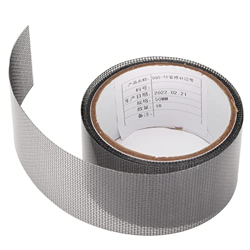 Cinta de malla autoadhesiva EMUKOEP para reparar pantallas de ventanas en patio, pack de 5 rollos 2