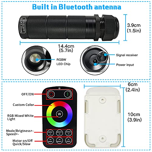 Amki Car Use 6W Bluetooth Fiber Optic Lights Star Ceiling Light Kits,Sound Activated App Remote Control Light Source With 150Pcs*0.03In*6.5Ft Fiber Optic Cable Strand Home Decoration Sensory Lighting #TOP2