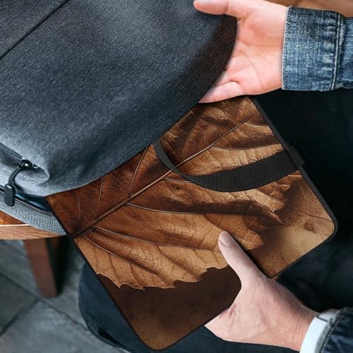 Bolso bandolera para laptop de 10 pulgadas color marrón miniatura 4