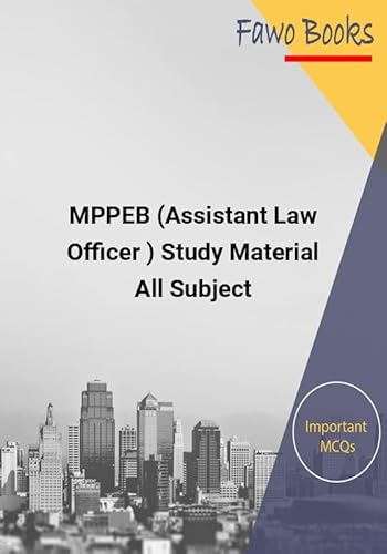 MPPEB (Assistant Law Officer ) Study Material All Subject-English [Paperback] Fawo