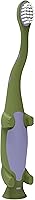 Vista 8 de Dr. Brown's Cepillo de dientes para niños pequeños, dinosaurio, verde, paquete de 1