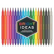 Bright Ideas: 20 Double-Ended Colored Brush Pens: (Dual Brush Pens, Brush Pens for Lettering, Brush Pens with Dual Tips)