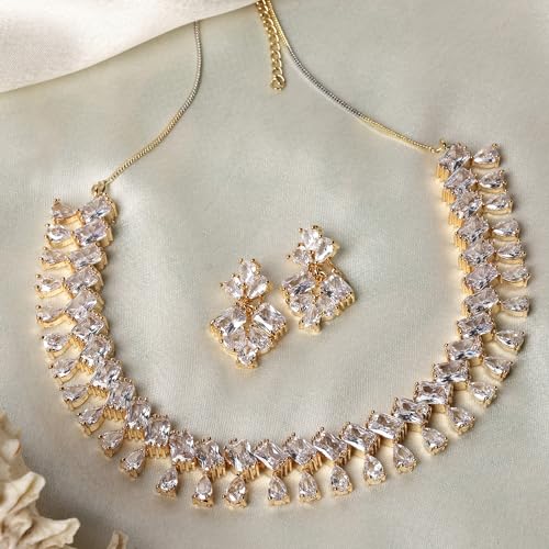 American Diamond Studded Necklace Set