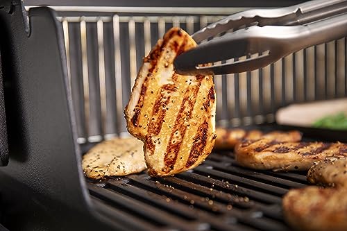 Image of Weber Genesis E-315 Liquid Propane Gas Grill for Outdoor Cooking, 3 Burners, Black - Porcelain-Enameled Cast-Iron Grates, PureBlu Burners