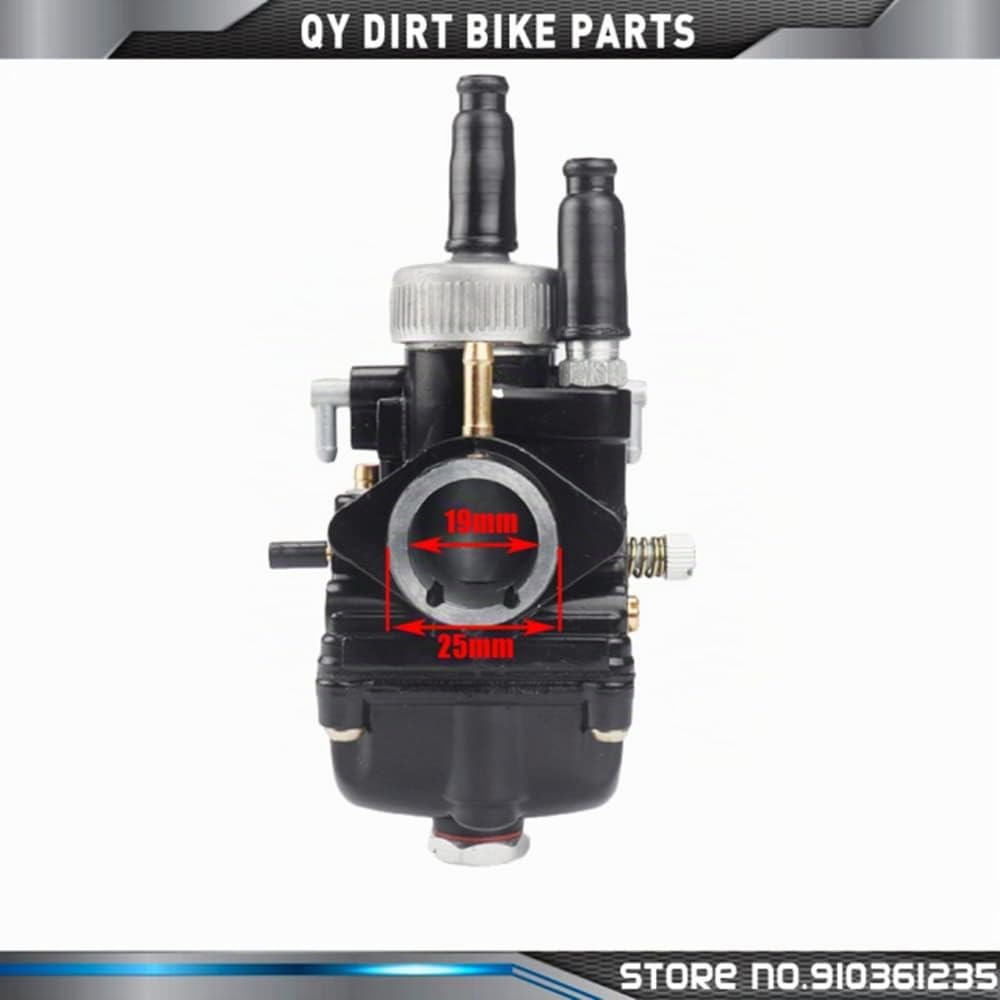 Carburateur de PHBG 19 mm AD Carburateur pour Moteur 50 100 CC 2 Temps Moteur de Course PHBG19, 500260653A2, Noir