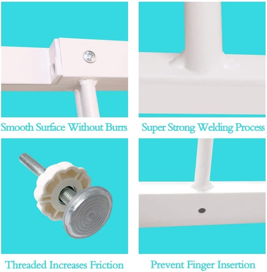 WAOWAO 19.49-33.60" Wide Window Guards for Child Safety White 2 Piece image 3