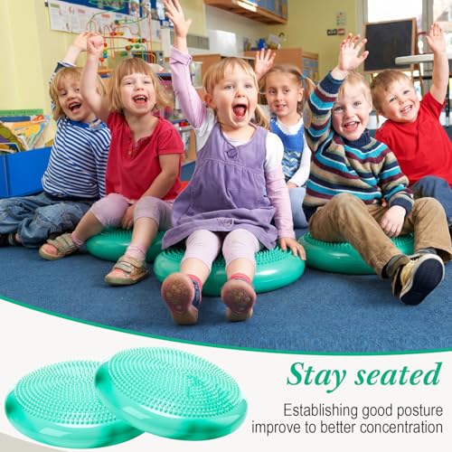 Image of Libima 4 Pcs Wiggle Seat for Kids Inflated Wobble Cushion | 13'' Sensory Flexible Seating for Classroom Elementary, Balance Disc for Student Adults Pet Training Office School Home Chair