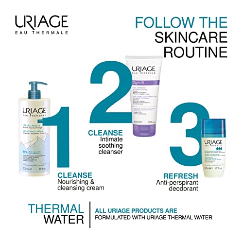 Uriage Gyn-8 Soothing Intimate Gel 3.4 Fl.oz. | Feminine Wash To Gently Clean, Protect And Rapidly Relief & Calm Sensations Of Discomfort In The Intimate Area | Soap Free & Dermatologist Tested #TOP4