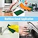 100 Pcs Scouring Pads, 4 x 6 inch Green Scrub Pads, Non Scratch Household Scrub Pad (Green)