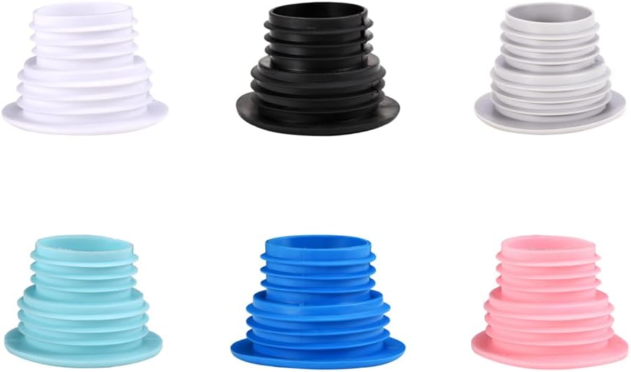 SEIWEI 6PCS Washing Machine Drain Pipe Seal Hose Plug Drain Tube Hose Seal Deodorant Silicone Plug Backflow Preventer for Shower Bathroom Kitchen Sink, 60mm
