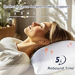Bed Pillows Queen Size Set of 2 Hotel Collection Bed Pillow for Sleeping Queen Pillows 2 Pack for Back, Stomach or Side Sleepers Soft and Supportive Washable Pillows for Bedroom - Image 2