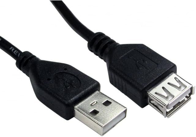 Bluecharge Direct 3m Long USB 2.0 EXTENSION Cable Lead A Male To A Female SHIELDED