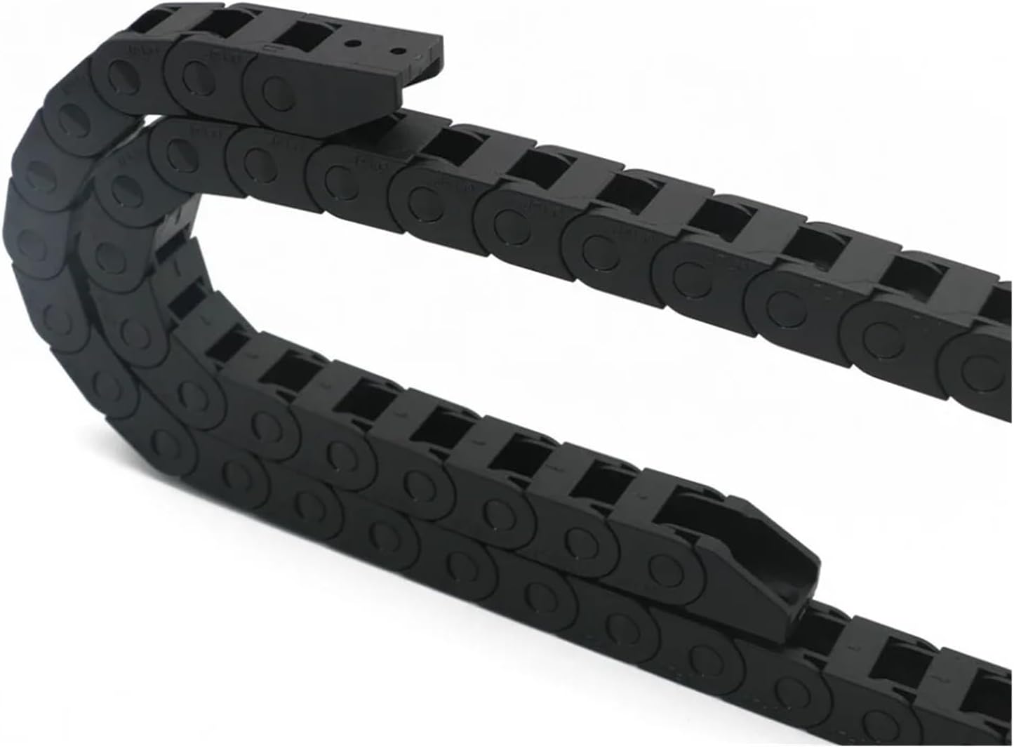 Transmission Chain of Power Cable Chain Semi-Enclosed Type Interior Opening 18x25 18x37 Drag Plastic Towline Transmission Transmission Chain of Power(48mm,18x37 mm)