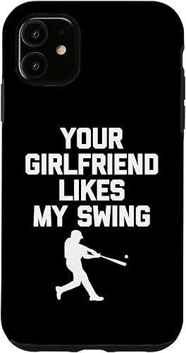 Miniatura 7 de iPhone 1212 Pro Your Girlfriend Likes My Swing - Divertida funda de béisbol