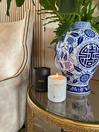 Canen By Naturer Premium Scented Candles For Home, Candles Gifts Set For All Occasions, Luxurious Gold Marble Candle Jar, Natural Candle, 70 Hours Long Burning Time, 11.6 Oz #TOP4