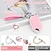 PIFOOG Pink Key Fob Cover Fit for Kia 5 Button Telluride K4 K5 Sportage Car Keys Case Shell Protector Bling Keychain Full Cover Accessories Cute Girly Women TPU