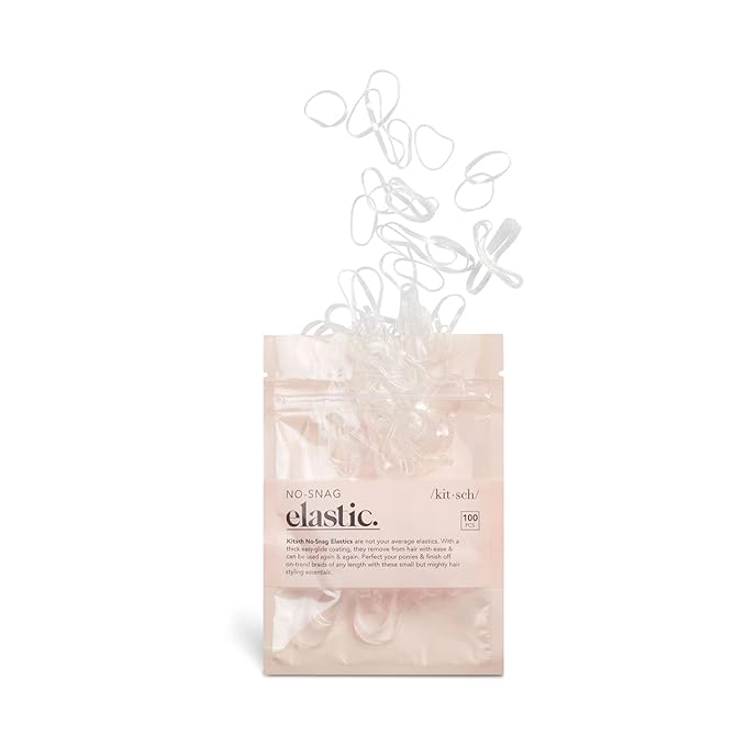 Kitsch No Snag Small Elastic Hair Ties Rubber Bands for