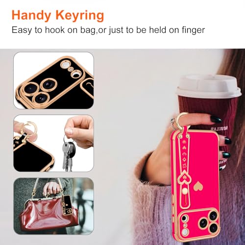 LLZ.COQUE for iPhone 17 Pro Max Case with Strap Stand, Hot Pink by LLZ.COQUE - Used condition - Image 7