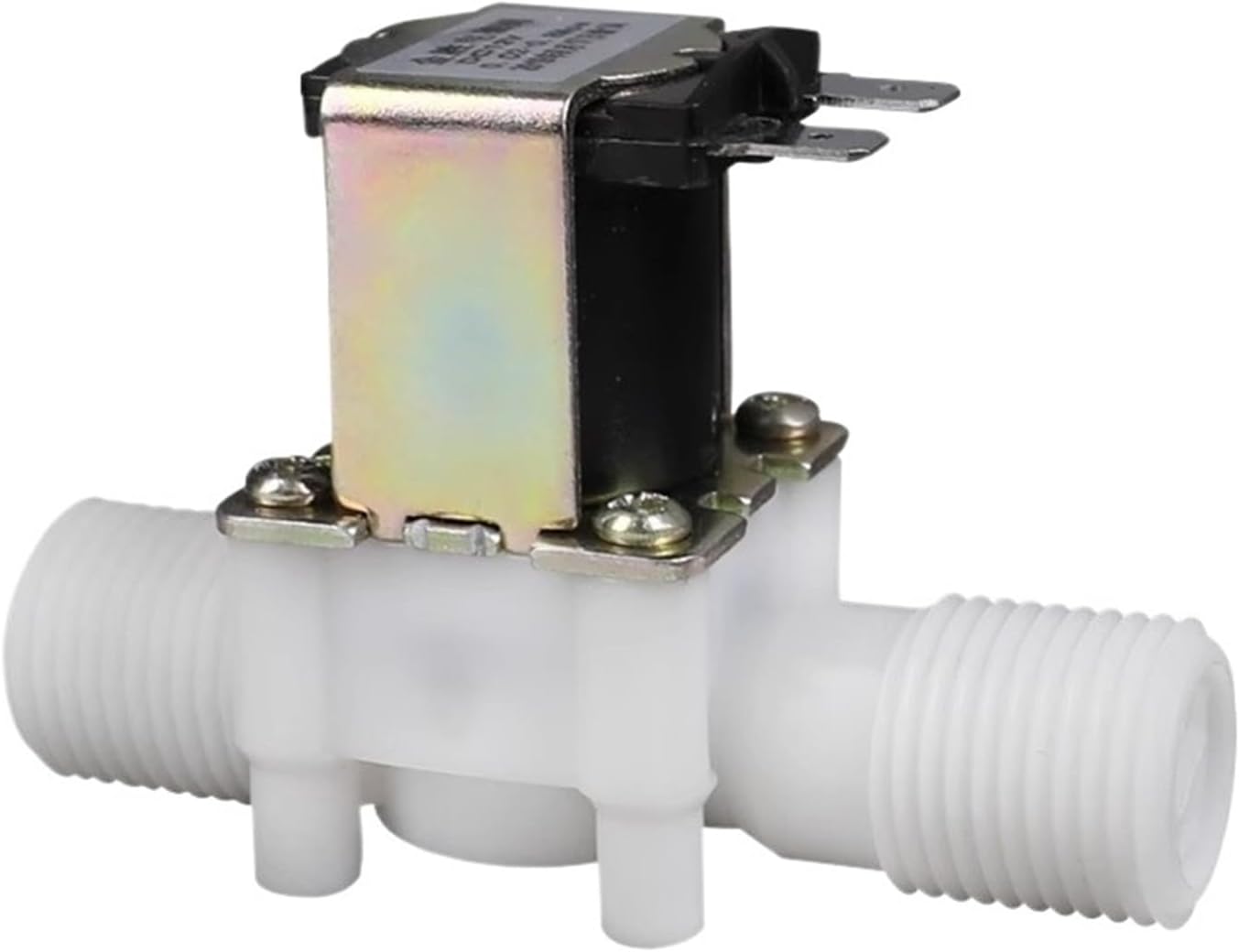 12V 1/2Inch N/C Plastic Electric Solenoid Valve Magnetic Water Air Normally Closed