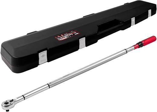 Hairich 3/4-Inch Drive Click Torque Wrench, Dual-Direction Adjustable 48 tooth 160-1000ft.lb/217-1356Nm, Professional Inch...