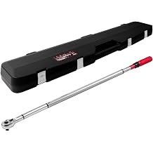 Hairich 3/4-Inch Drive Click Torque Wrench, Dual-Direction Adjustable 48 tooth 160-1000ft.lb/217-1356Nm, Professional Inch Pound Torque Wrench, for Maintenance Tool and Product Assembly