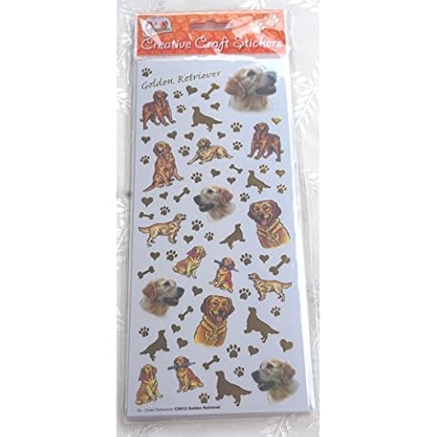 Dog Breed Craft Stickers - Golden Retriever Cover