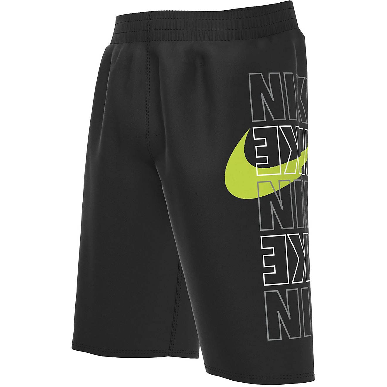 NIKE Boys' Block Logo Breaker Volley Swim Shorts
