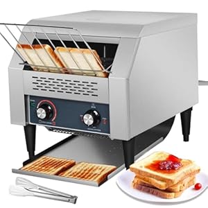 Elektrische Roestvrijstalen Restaurant Broodrooster, Roestvrijstalen Transportband Broodrooster, 7 Instelbare Snelheden Voor Restaurants