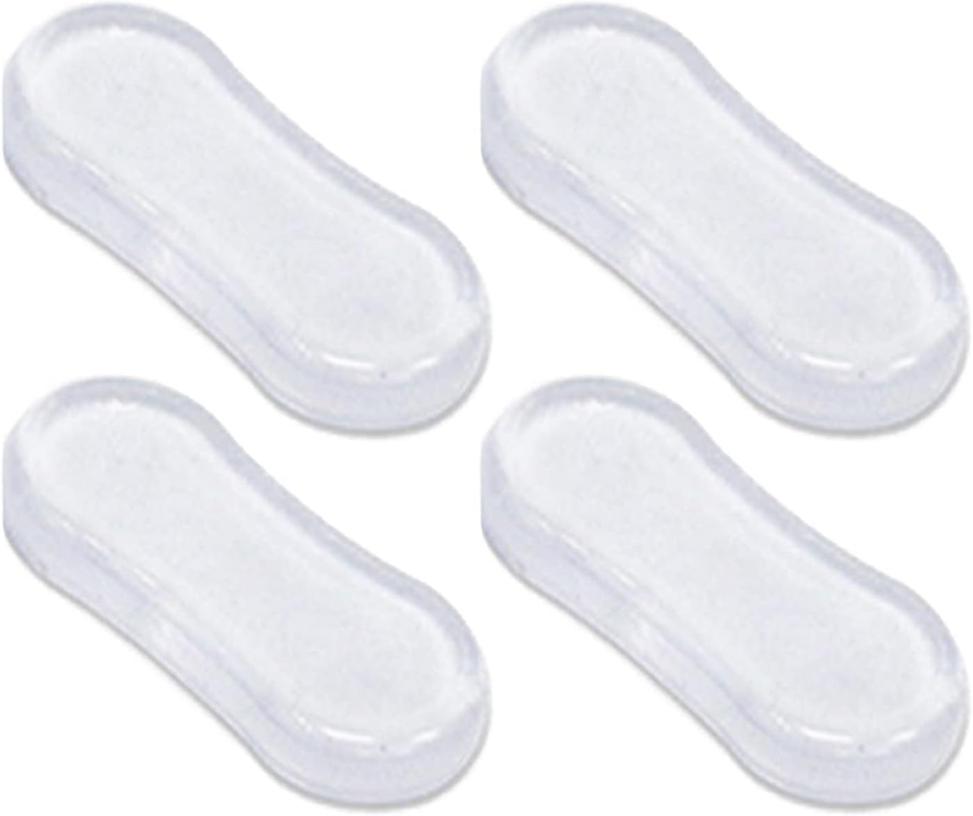 4Pcs Toilet Seat Bumper Set, Silicone Strong Adhesive Toilet Seats Lid Bumpers, Toilet Seat Buffers, Toilet Lid Rubber Pads for, Home, Hotel and Hospital Toilets and Toilet Parts Bathroom Fixtures
